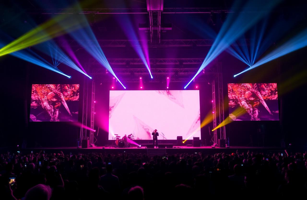 Konser Sahne Rental LED Kurulumu